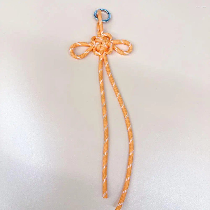Good-luck Hand Woven Chinese Knot Tie Keychain Mobile Phone Hanging Decoration Delicate Gift Keyring Bag Accessories Pendant