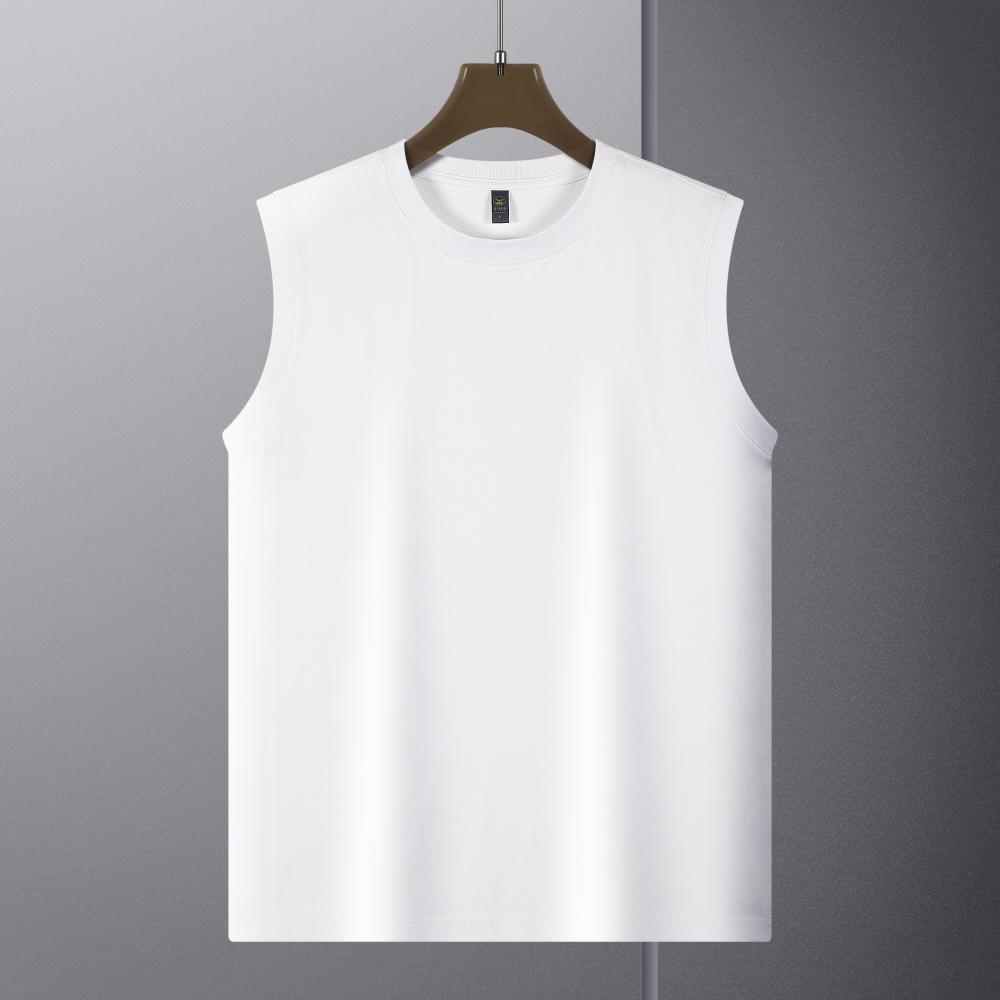 240g cotton sleeveless shirt with customizable printed dtg and dtf short sleeves 100 cotton breathable and durable fabric