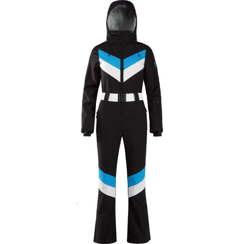 New wear women's pairs outdoor windproof waterproof breathable and thick retro ski suit