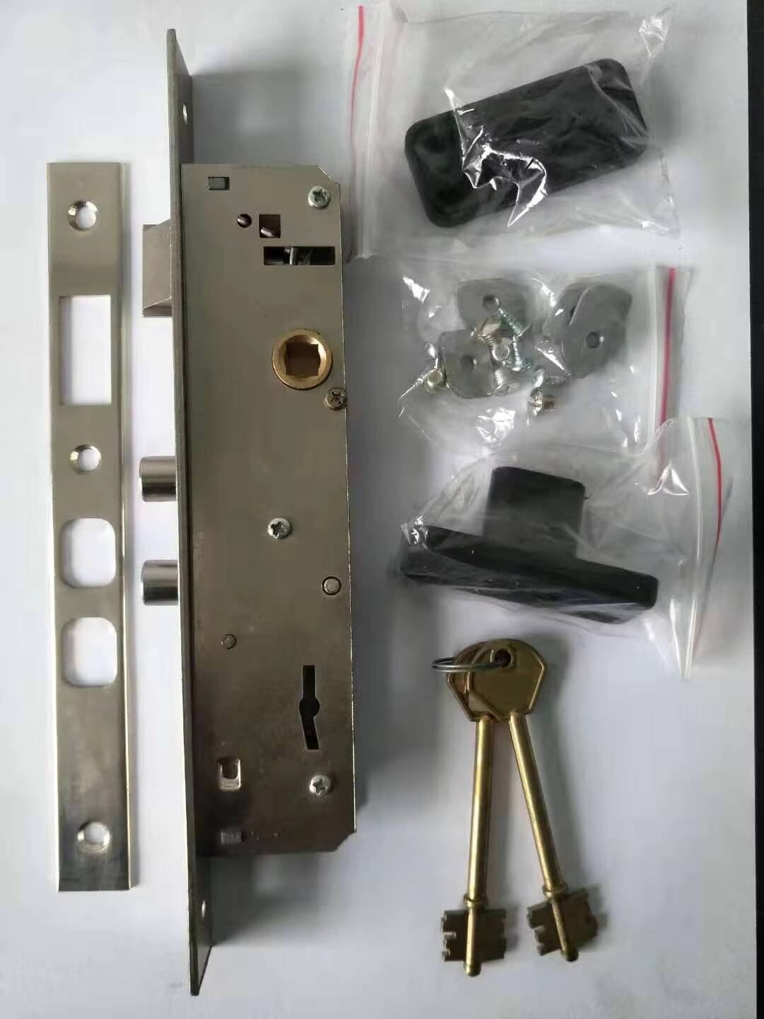 4 Security Combination Lever Key Lock, Zinc Alloy Key, Bolt Insert Lock