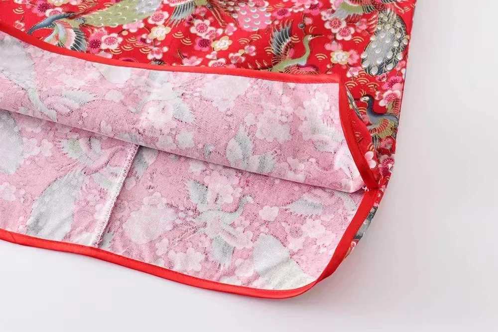 Summer Dress Girl Cheongsam Traditional Clothing Children Chinese Baby Party Kids Fashion Show Red Girls Dresses Qipao Dresses W250811