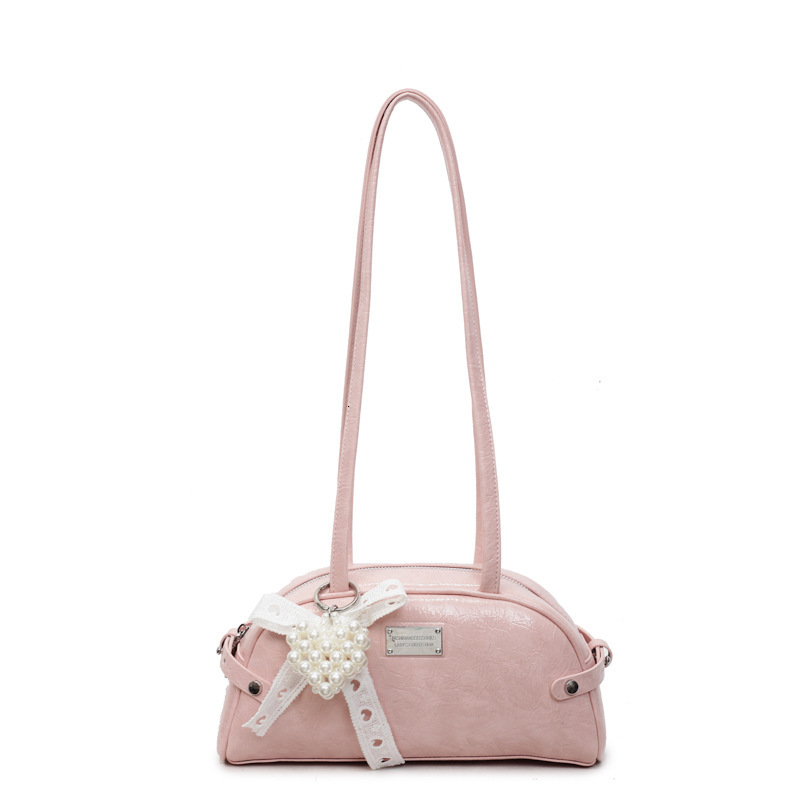 Single Shoulder Design Niche Versatile Large Capacity Fashion Underarm 2025 New Commuter Handbag Bowling Bag ddmymoon