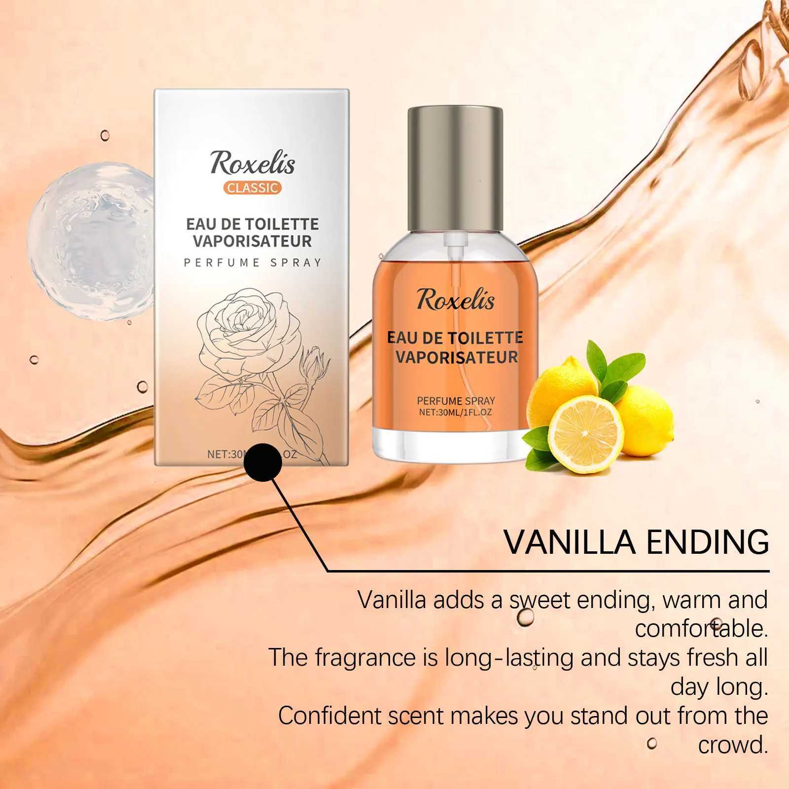 Roxelis 30ml Amber Cologne Perfume Charming Scent Long Lasting Fresh Fragrance Pheromone Flirt Romantic Dating Glamour Perfume XJ250811