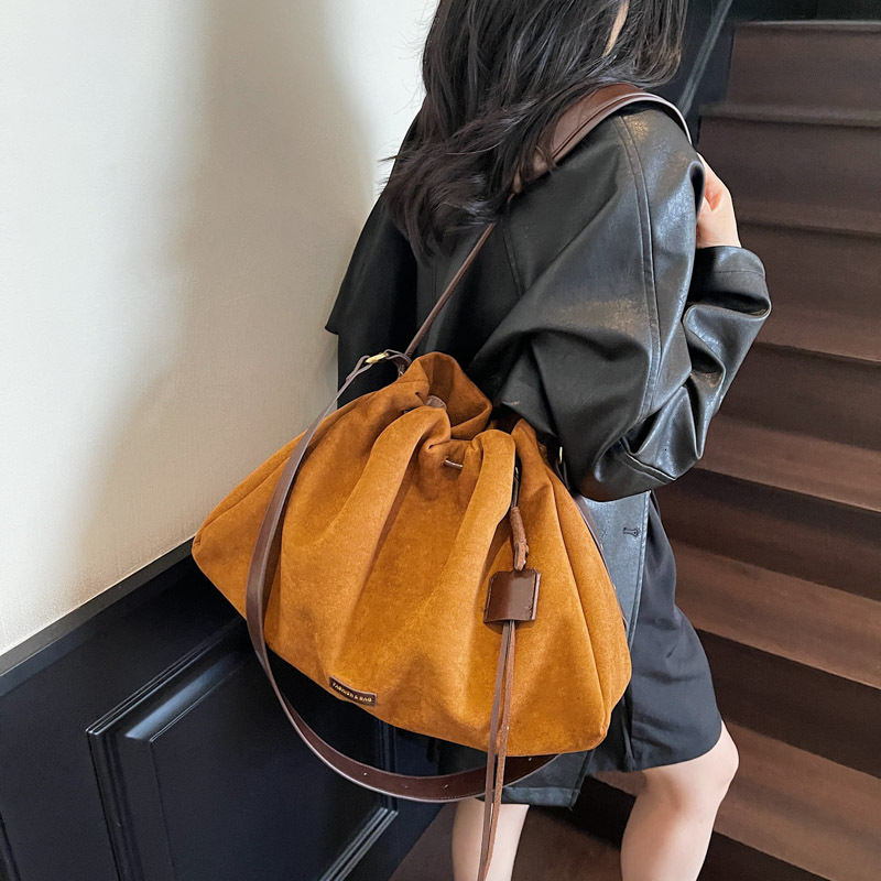 Suede Underarm Single Shoulder for Women New Melad Commuter Tote Large Capacity Crossbody Hobo Bag ddmymoon