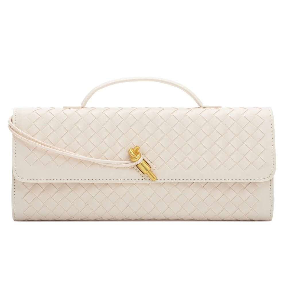High-end Woven Single-shoulder Baguette Fashionable Exquisite Horizontal Clutch Evening Versatile Women's Crossbody Bag