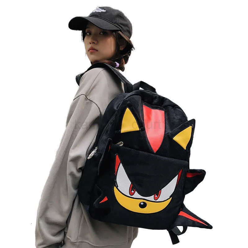 Backpack Cartoon Hedgehog Plush Schoolbag Handbag Student Schoolbag Girl Cool Large Capacity Female Bag Gift M250811