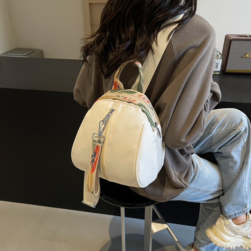 Waterproof Nylon Fabric Backpack for Women New Large Capacity Single Shoulder Casual Design Commuter Bag