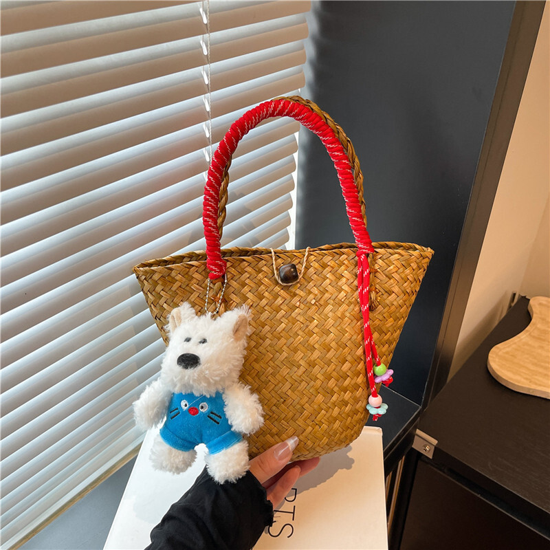 Western Style Simple Casual Trendy Straw Bag 2025 Summer New Niche Design Women's Unique Handbag ddmymoon