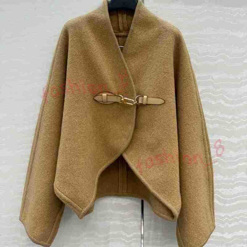 Designer Women's Wool & Blends Designer Winter Women's Wool Blended Classic Wool Cloak Coat Loose Coat Wool Windproof Top Quality Coat NVZD