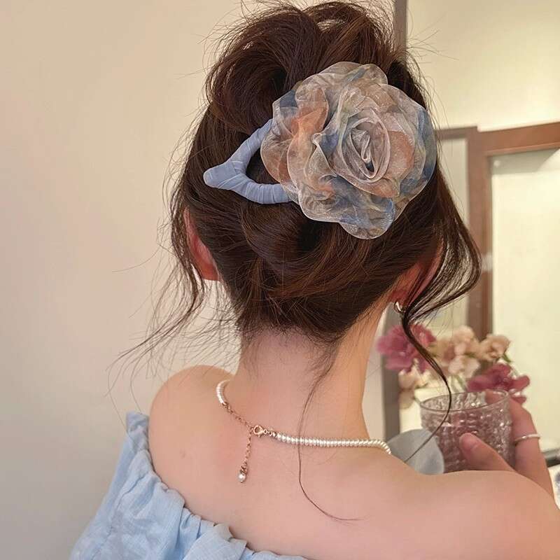 Windsor Rose~ Super Fairy Hair for Women, Back of Head 2025 New Style, Large Duckbill Clip, High-end One-word Claw Clip
