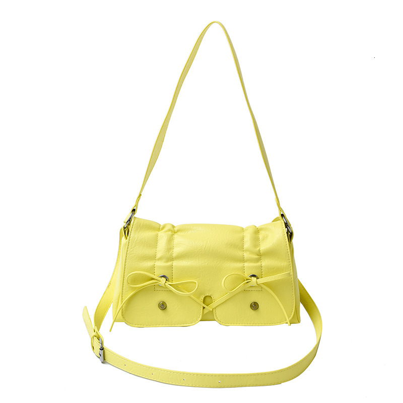 Korean Style Ruched Bow Underarm for Women 2025 Summer Fashion Multi-Pocket Versatile Casual Shoulder Crossbody Bag ddmymoon