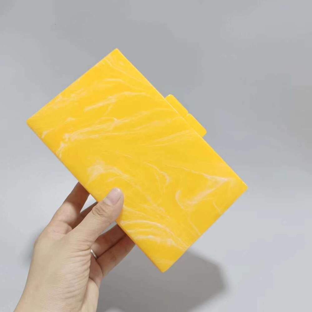 Hot-selling New Yellow Acrylic Evening Clutch Shoulder Crossbody Wedding Fashion Women's Bag