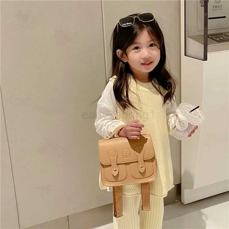 Childrens Schoolbags Casual Personalized Official Document Handbags PU Korean Style Kindergarten Baby Backpacks T250811