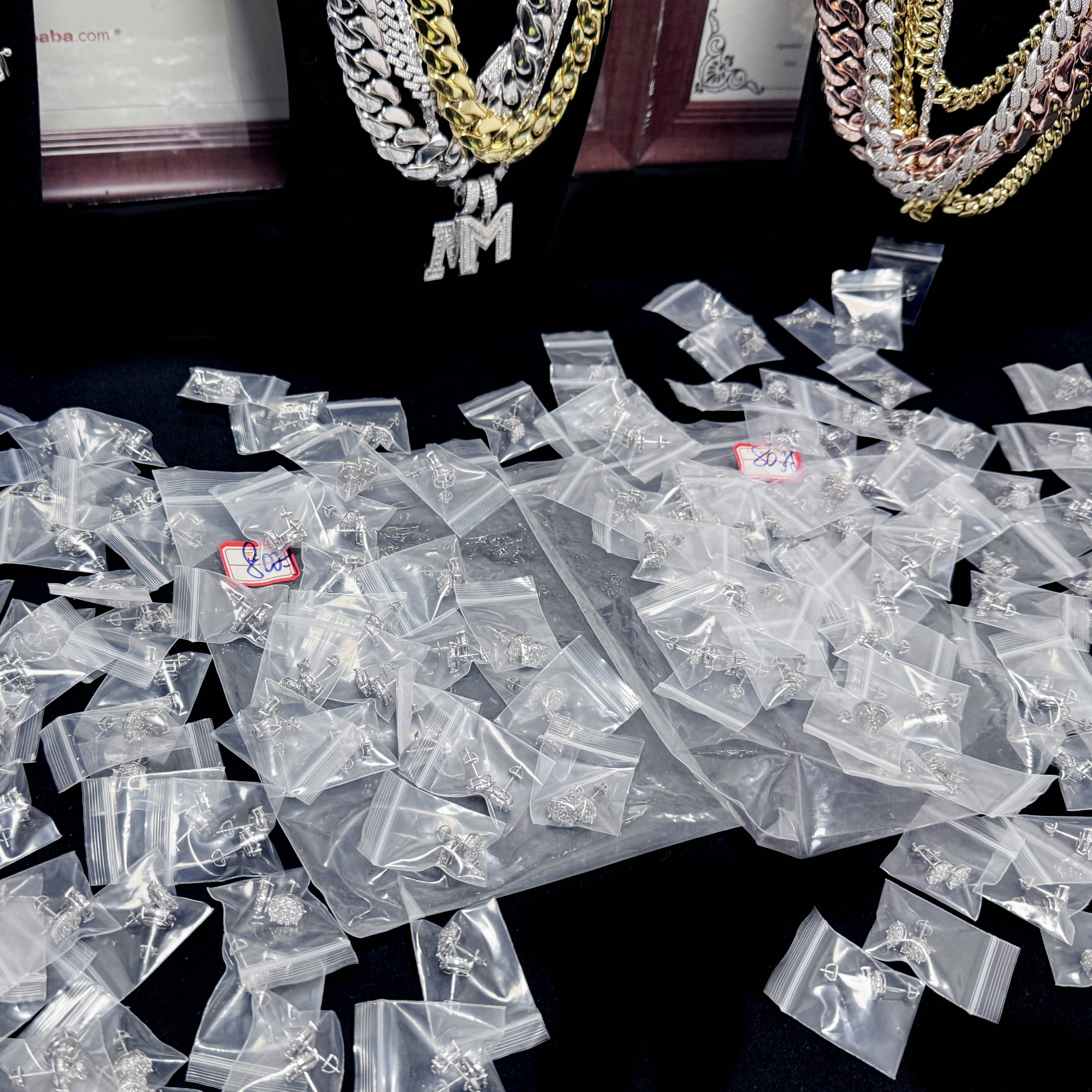 Custom Moissanite Hoop Earrings Eternity 925 Silver Jewelry VVS Hip Hop Men Women Moissanite Earrings