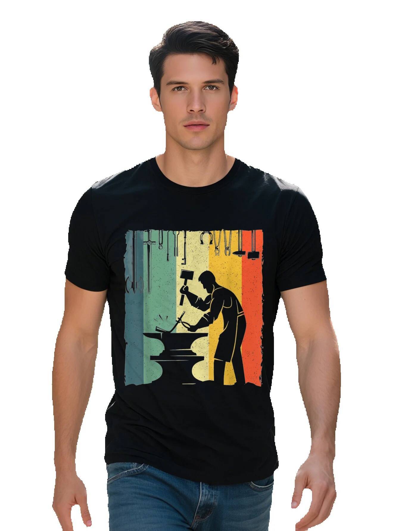 Cool Art For Men Women Blacksmith Forging Tools T Shirt 650ac 378ff