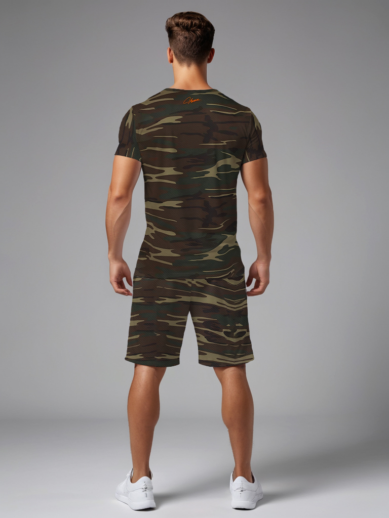 Custom Mens Alphabet Pattern Outfit Ensemble Breathable quick drying fabric - 0809