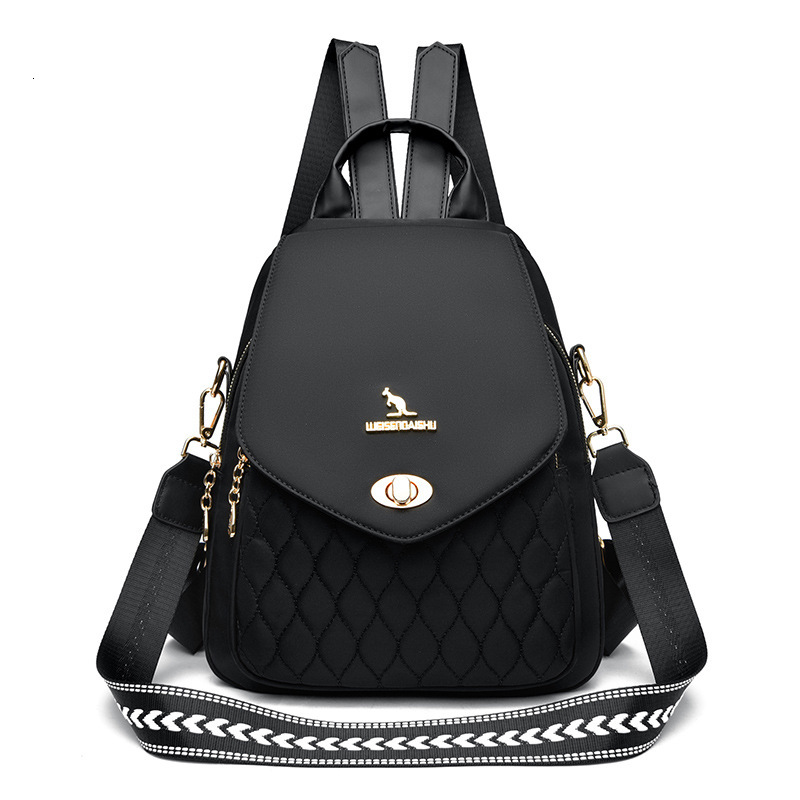 for Women 2025 New Trendy Lightweight Water-Resistant Oxford Cloth Student School Bag Travel Casual Backpack ddmymoon