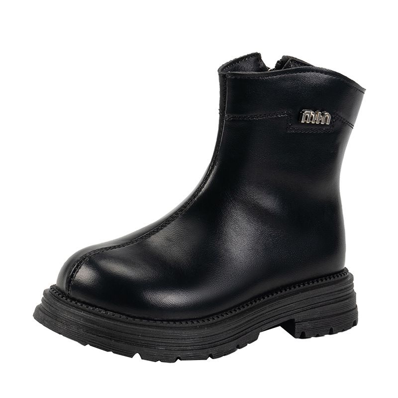 Girls Winter Boots New Toddler Youth Ankle Boots Warm Plush Fur Thick Kids Snow Boots Cutefeet Zipper Fashion Princess Leather Boots Sizes 26 - 36