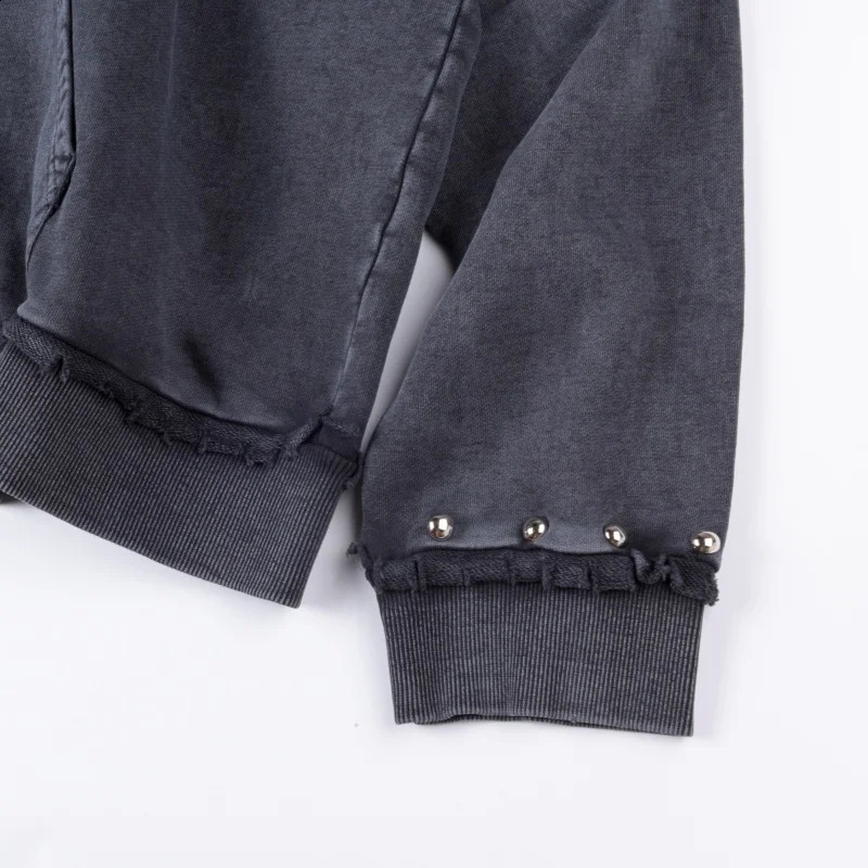 Mens SAINT VANITY Printed Zip Hoodie Sweatshirt Street Fashion Casual Wear 250801