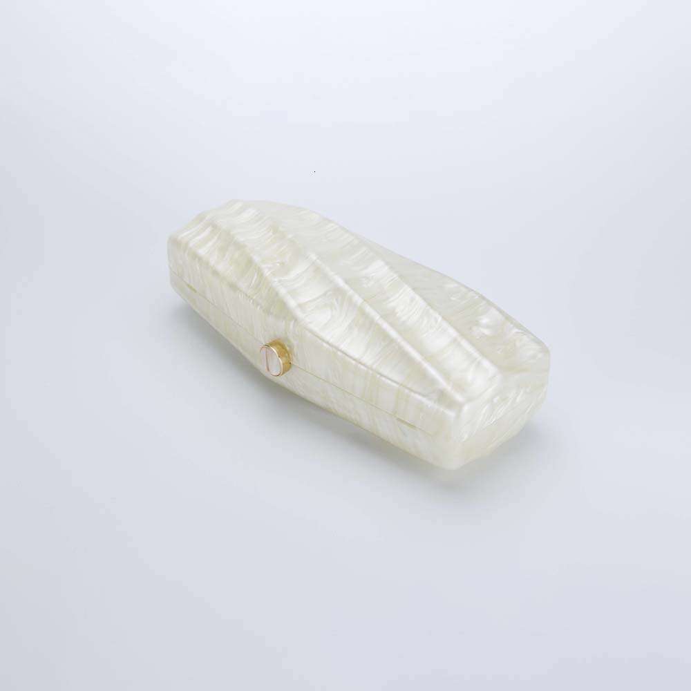 Women's New Striped Press High-end Socialite Acrylic Bag Fashionable Wedding Evening Clutch