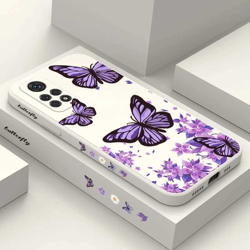 Purple Butterflies Phone Case For Redmi Note 14 13 12 12S 11 11S 10 10A 10T 10S 9T 9 8 7 Pro Plus 10C 9T 4G 5G Cover XJ250811