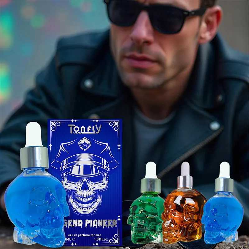 Mens Beard Care Perfume Fragrance of Pink Crystal Skull Charm Ocean Cologne Perfume Non-irritating Perfume Essential OilXJ250811