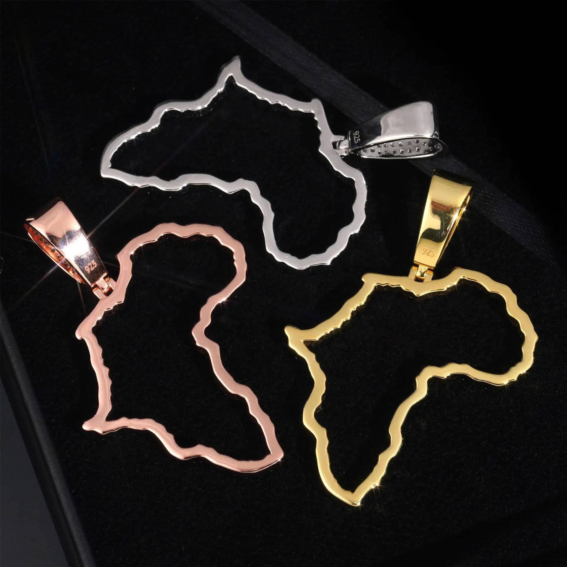 Mossanite Men Pendant Necklace 925 Silver D Color Rose Gold Moissanite Pendant For Women Hiphop Moissanite Necklace For Women