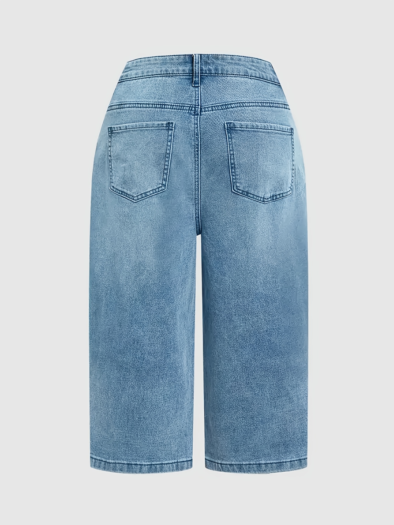 Women's Jeans Loose-Fit Womens Plush Waistband Skinny Jeans for Curvy Figures (Belt not included. The belt is only for matching display.)