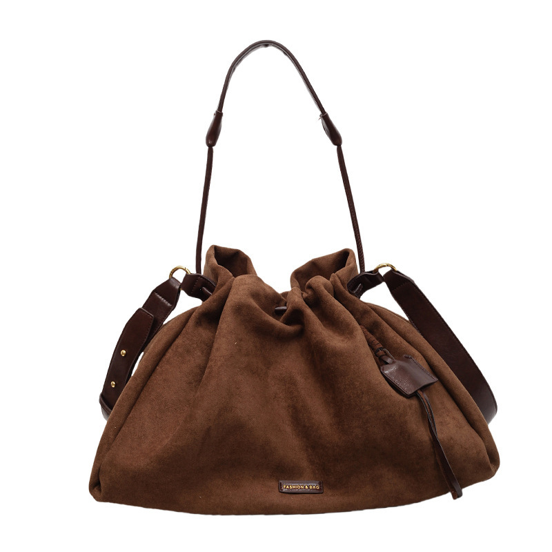 Suede Underarm Single Shoulder for Women New Melad Commuter Tote Large Capacity Crossbody Hobo Bag ddmymoon