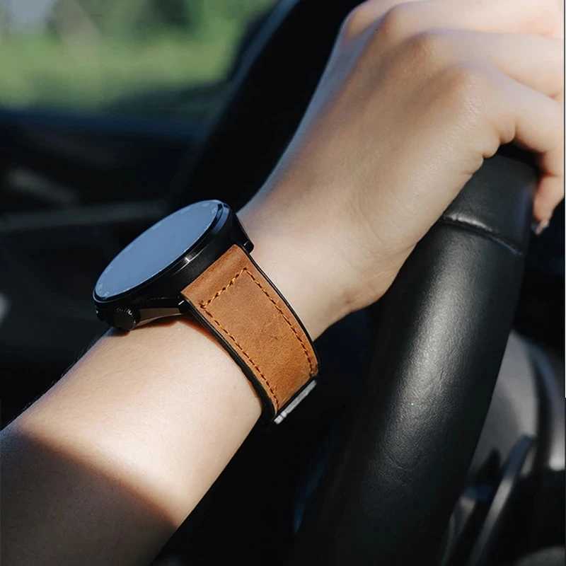 22mm 20mm Leather Silicone Strap For Samsung Galaxy Watch sh 6 5 h 4 40mm/44mm Magnetic Band For Galaxy Watch sh Classic hzzmm 47mm W250811