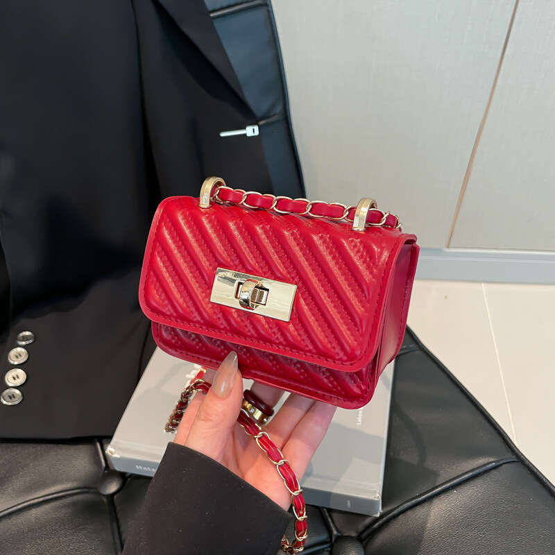 Quilted Chain for Designer Women Spring Summer 2025 New Fashion High-Value Ins Crossbody Mini Small Square Bag