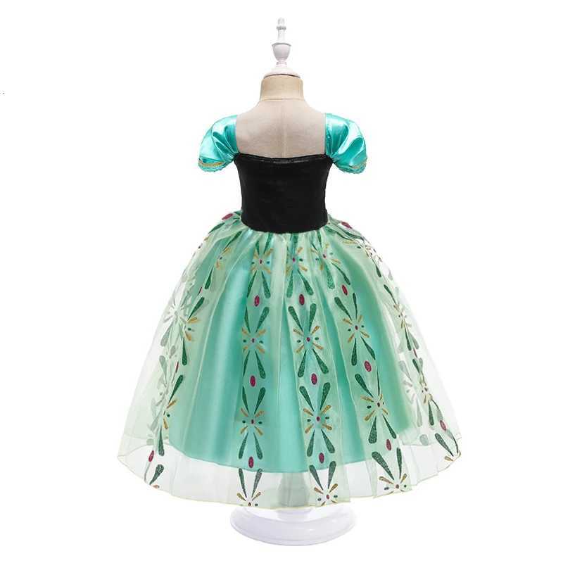 Anna Dresses Children Princess Dress Girl Cosplay Costume Kids Summer Clothes Halloween Birthday Carnival Dress Party Costume W250811