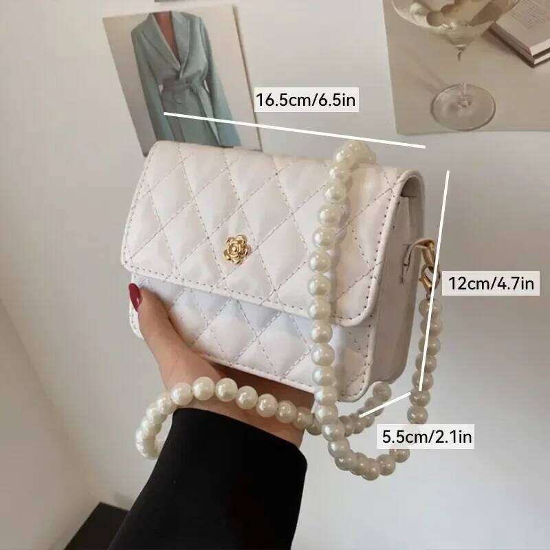 Hot Selling Classic Plaid Chain Bag Fashion PU Leather Shoulder Bags Women Trendy All-Match Crossbody Handbag Korean Style Mini Pouch Designer Bags Pe
