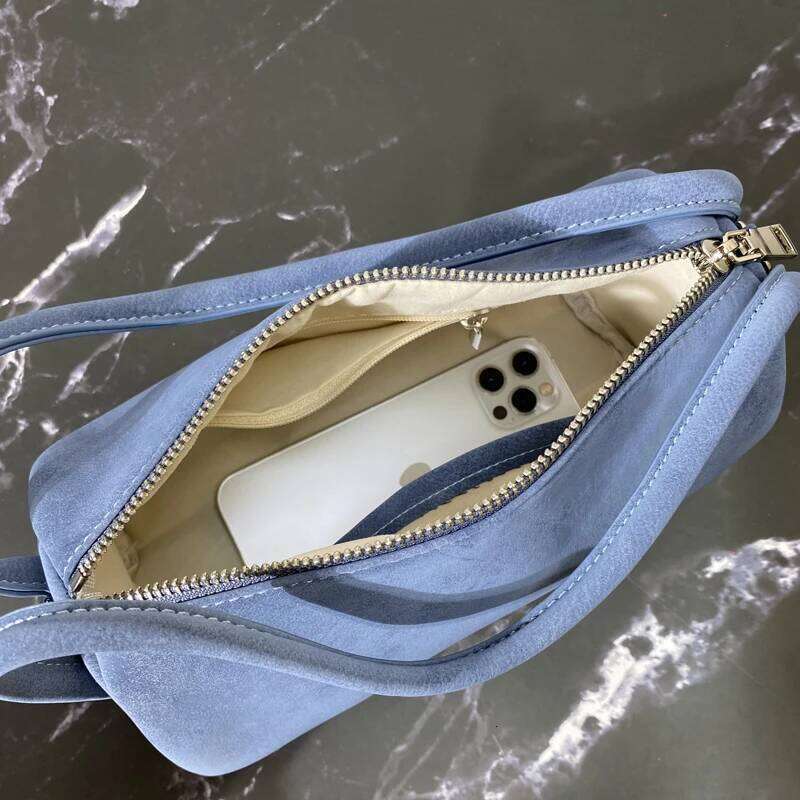 Korean Casual Small Pillow Bags For Women Designer Handbag And Purses 2025 New In PU Soft Double Handles Shoulder Tubular