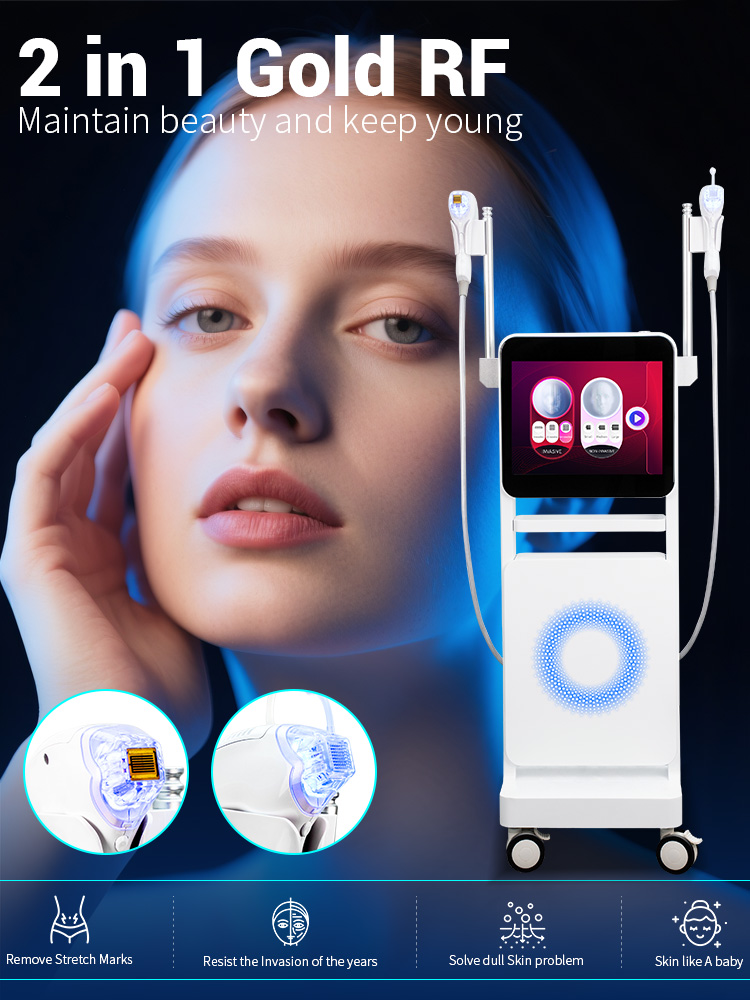 2 In 1 RF Machine for Vacuum Radio Frequency Microneedling Face Lift and Wrinkle Removing Skin Rejuvenation