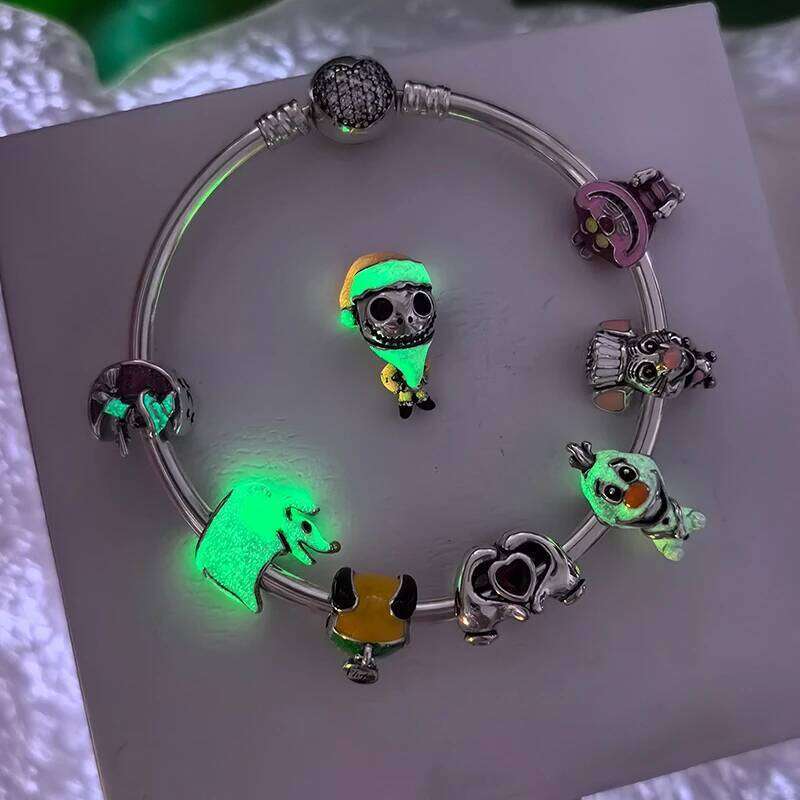 2025 New 925 Silver Christmas Charm Series Fit 925 Sterling Silver Ladies Bracelet Necklace DIY Christmas gift for women wholesale free shipping