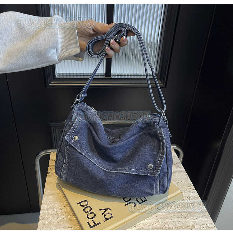 New Style Simple Crossbody Bag for Women 2024 Spring and Autumn Single Shoulder Bag Niche Tote Bag H250809