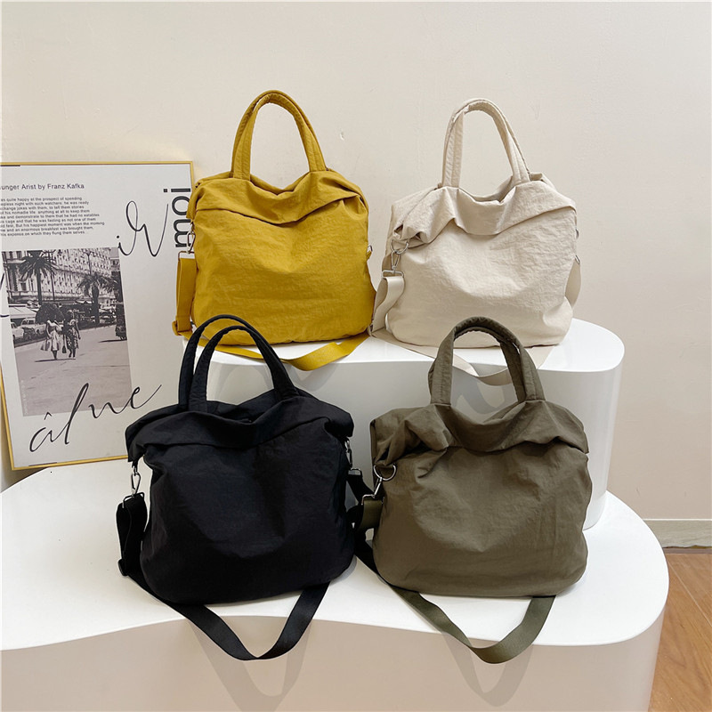 Canvas Women's New Student Handbag Class Korean Version Shoulder Crossbody Bag