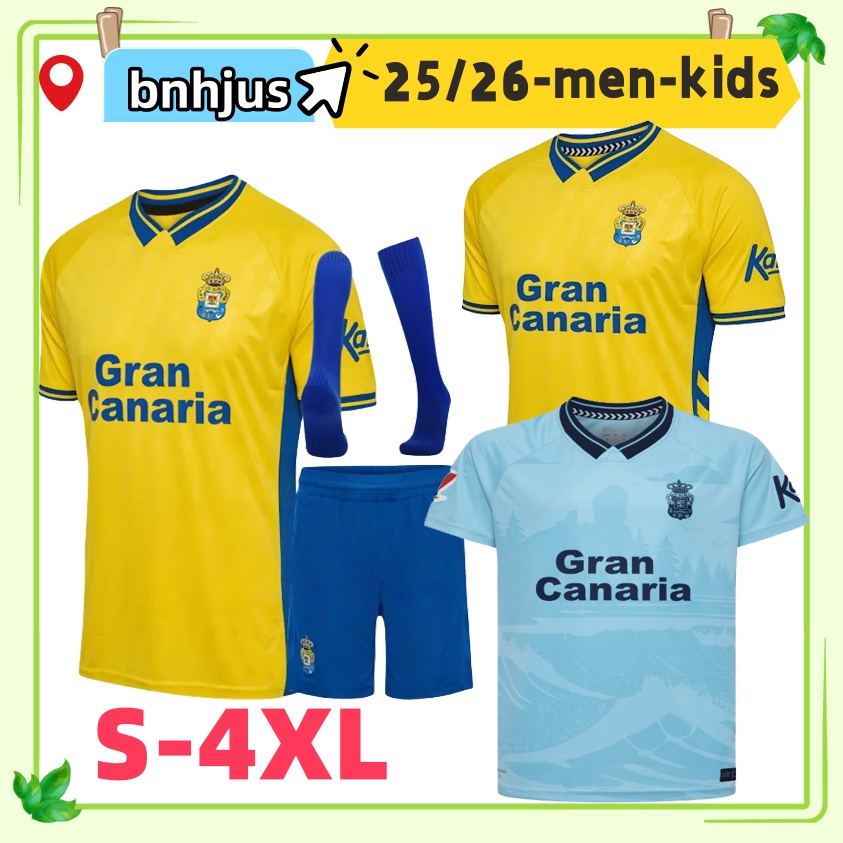 25 26 Las Palmas Soccer Jerseys HERRERA SANDRO Vieira Jesus Mesa Las Palmass home and away Las Palmas Sports Union 3rd game Penaranda football mens kids shirt socks