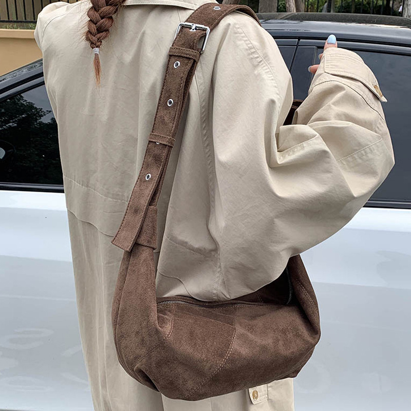 Suede Dumpling Casual Crossbody for Women 2025 New High-End Large Capacity Shoulder Underarm Bag ddmymoon