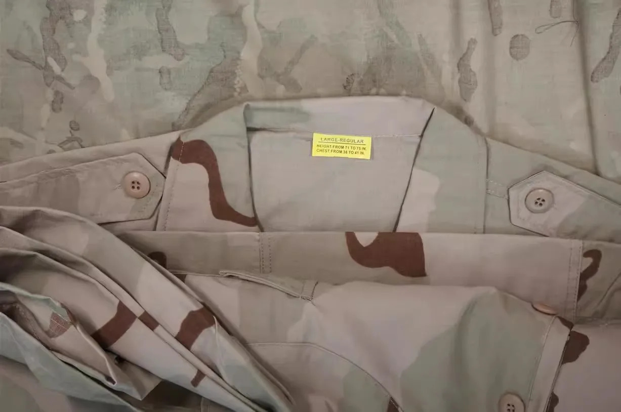 TACTICAL TOM DCU Desert Combat Uniform Long sleeved pants Training Clothes Outdoor camouflage Hunting Clothing 250809