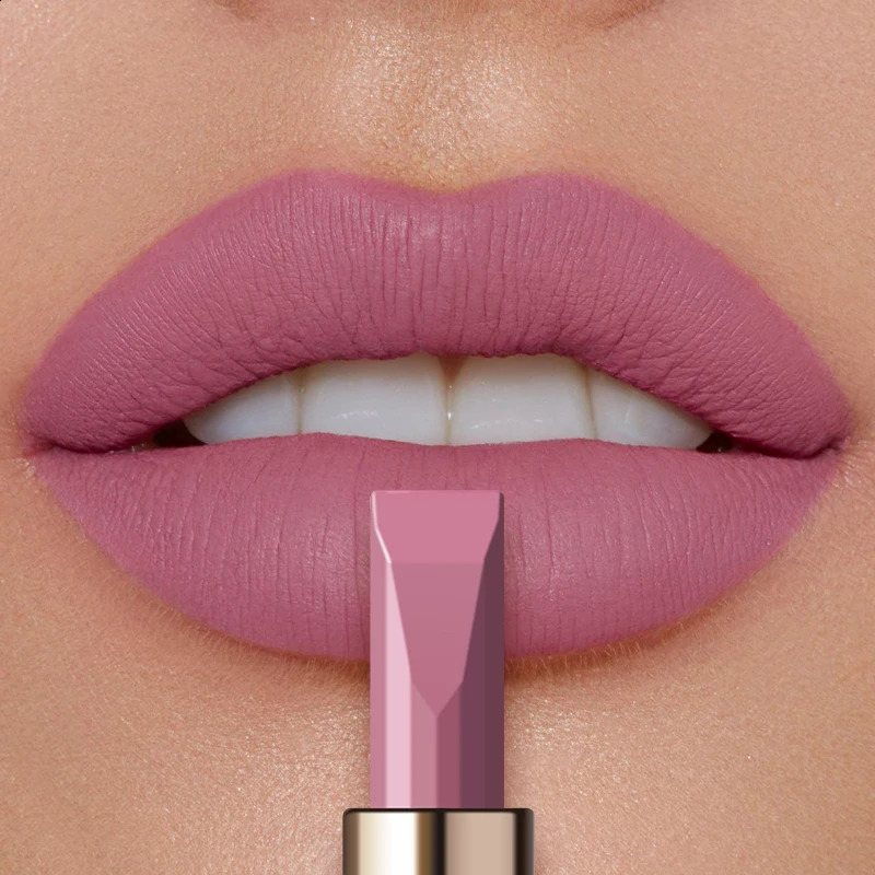 Velvet Smooth Matte Lipsticks Waterproof Non-stick Cup Lasting Make-up Solid Lipstick 250809