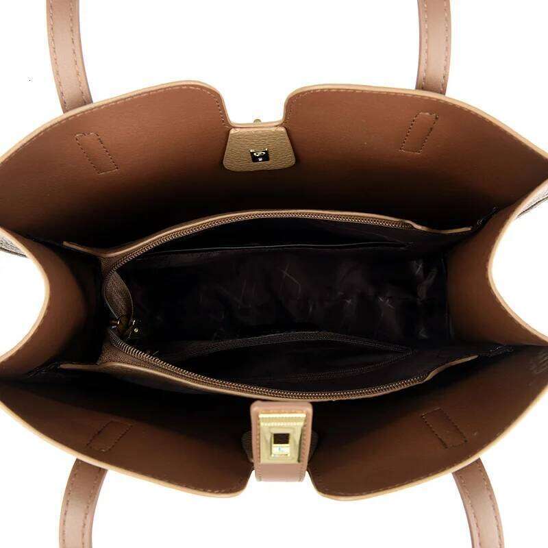 Solid Color Simple Large Capacity Women's Tote Bags High Quality Soft Leather Female Handbag Trendy Women Shoulder Bag