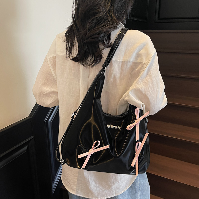 Butterfly Knot Lazy Style Large Capacity Multi-use for Women 2025 New Crossbody Bag Fashion Commuter Student Backpack ddmymoon
