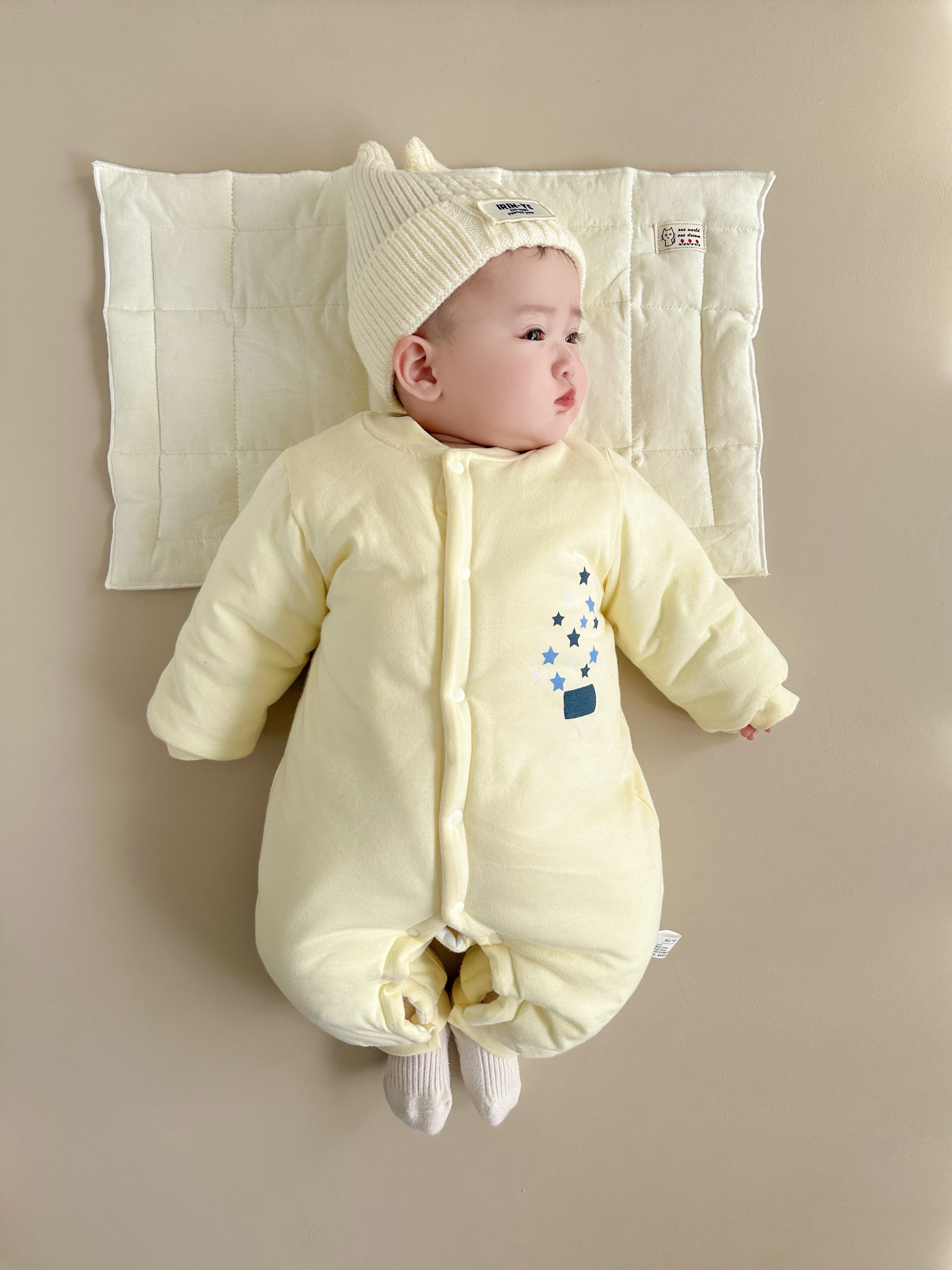 Baby Winter Cotton Warmth Windproof Cartoon Onesie