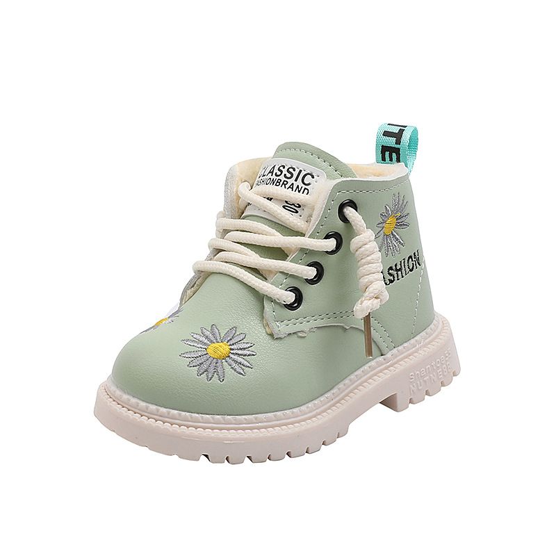 Kids Winter Cotton Boots 2025 Fashion Toddler Plush Shoes Cutefeet Boys Warm Short Boots Casual Girls Cute Side Zipper Snow Boots Sizes 21 - 30 C0365