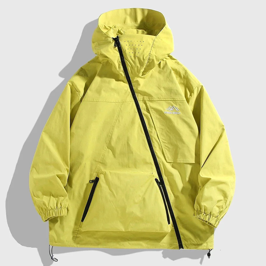 12XL Plus Size Jackets Mens Black Windbreaker Coat Spring Autumn Zipper Pockets Loose Fashion Casual Jacket for Male 250809