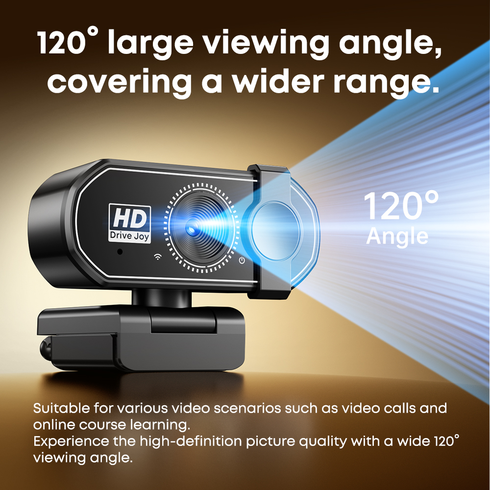 Webcam 1080P Mini Camera Full HD Webcam with Microphone 30fps USB Web Cam for Auto Focus PC Laptop Video Shooting Camera