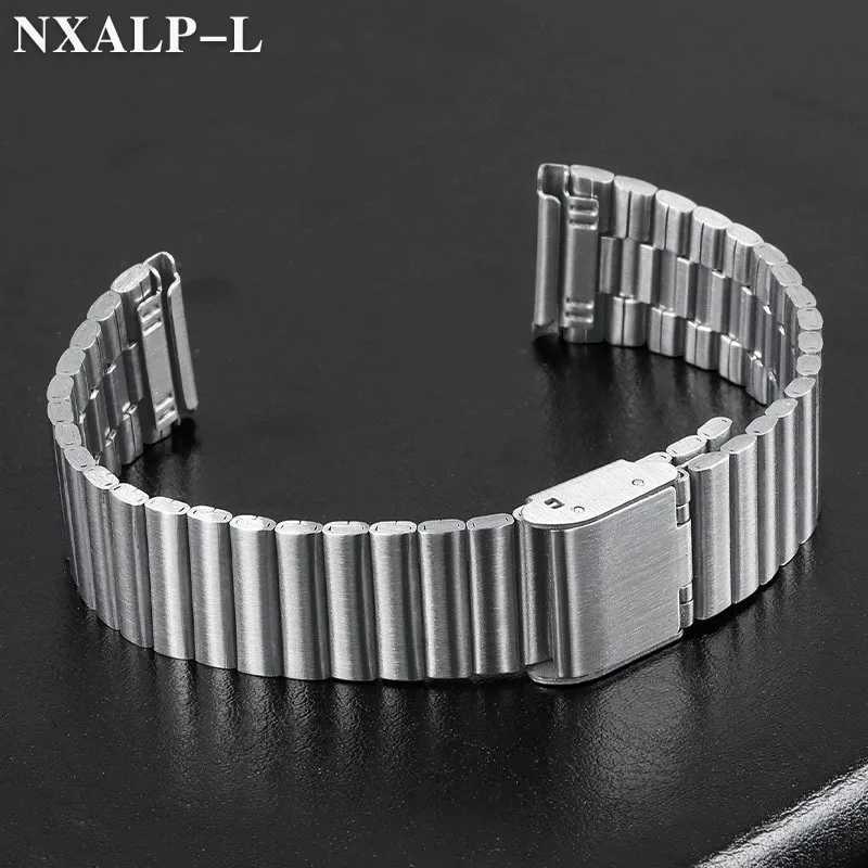 Universal Watch Strap 10mm 12mm 14mm 16mm 18mm 20mm Stainless Steel Watch Band Ultra-thin Metal Bracelet Silver for Men Women W250811