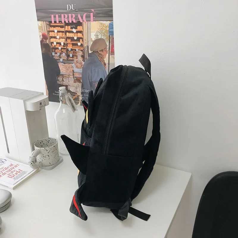 Backpack Cartoon Hedgehog Plush Schoolbag Handbag Student Schoolbag Girl Cool Large Capacity Female Bag Gift M250811